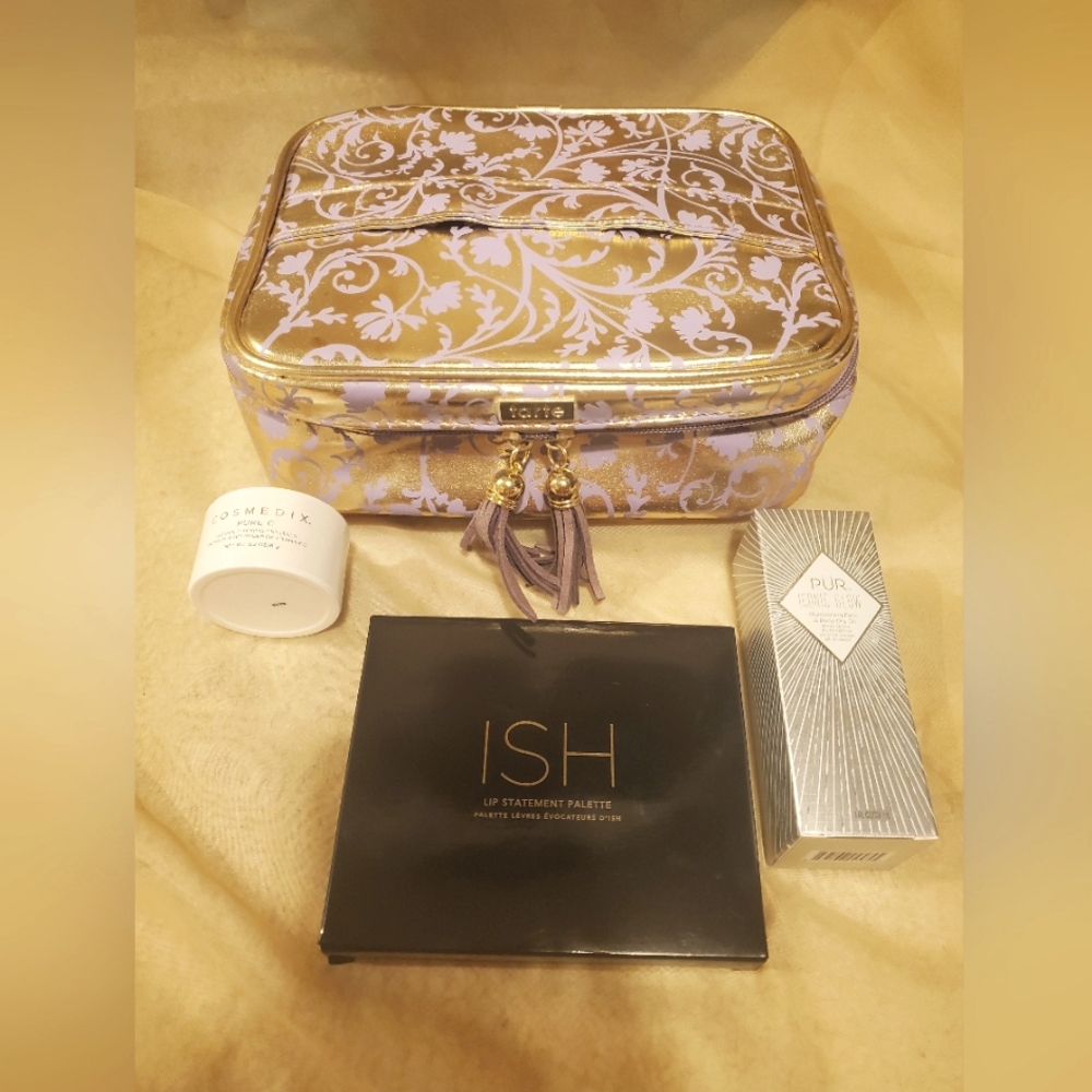 BNIP Luxury Makeup Skincare Beauty Bundle with RARE Special Edition Tarte Case